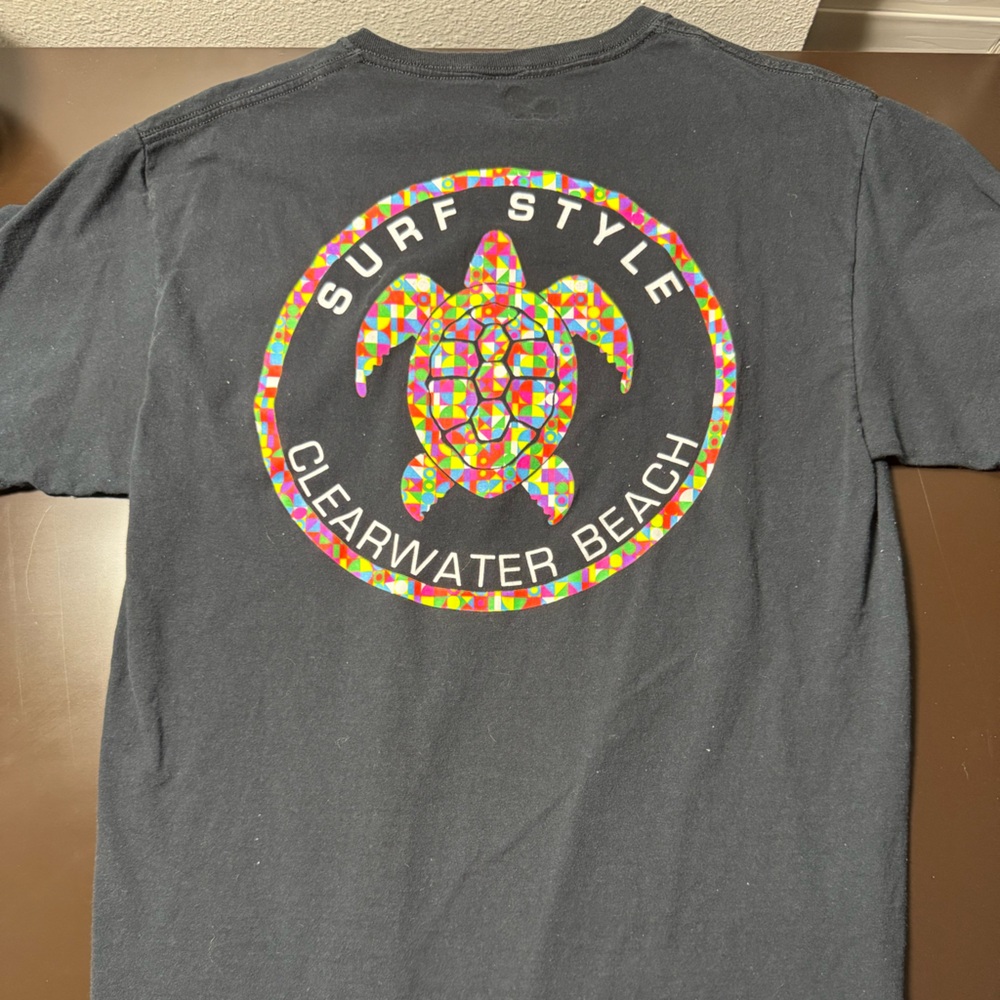 Surf Style Black Short Sleeve Tee - Picture 3 of 3